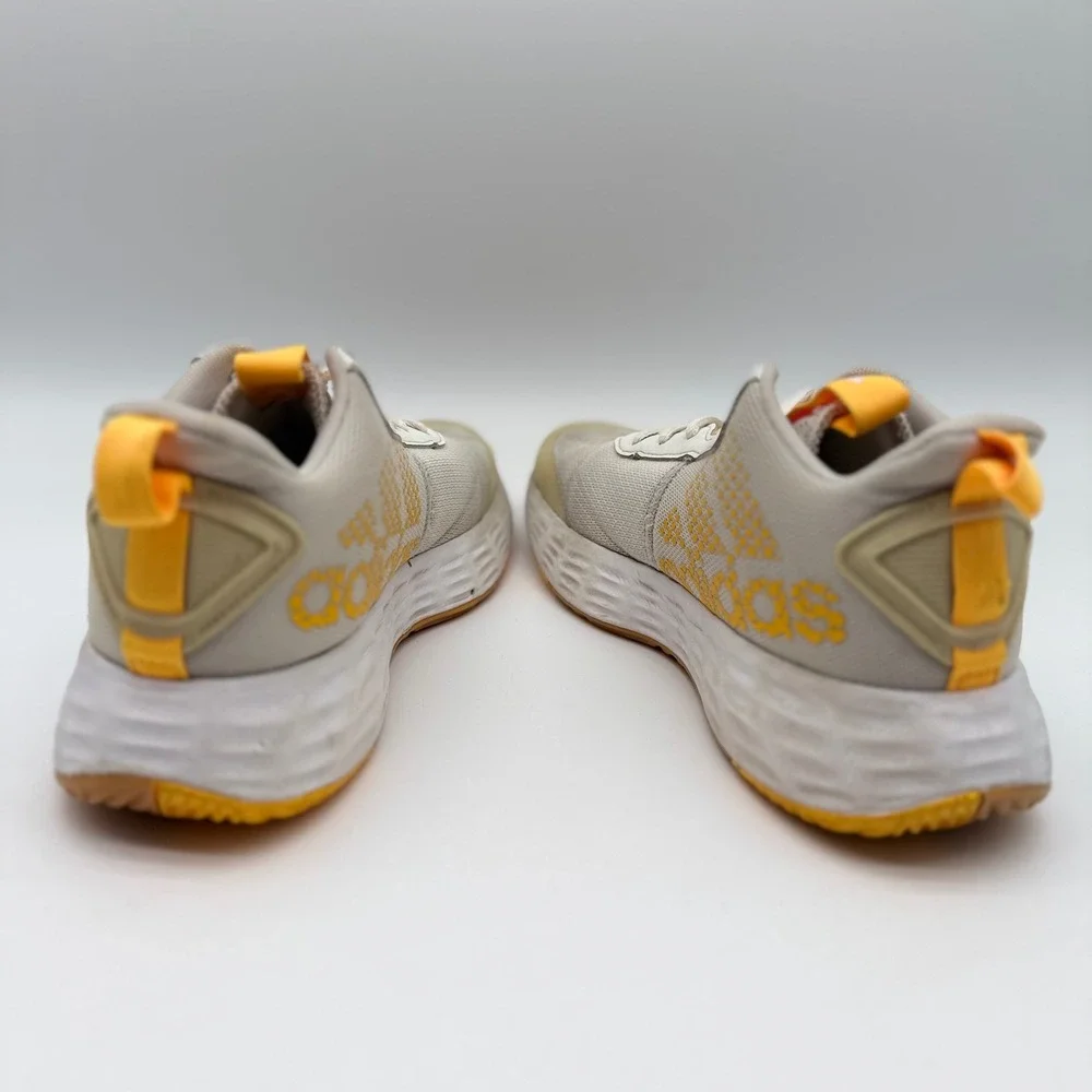 Adidas Mens 6 Womens 7.5 OwnTheGame 2.0 Basketball Shoes Grey Black Orange